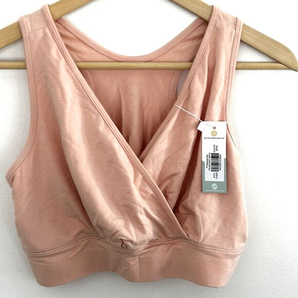 New Kindred Bravely Bra Davy Piper Racerback Bra Size XL B Soft Pink nwt - Picture 2 of 9